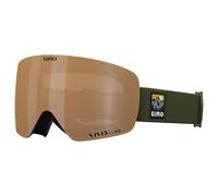Giro Contour Ski Goggles - Snowboard Goggles for Men & Women - Trail Green Vista Strap w/VIVID Petrol/VIVID Infrared Lenses