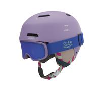 Giro Crue Combo Pack Kids Ski Helmet - Snowboarding Helmet with Matching Goggles for Youth Boys & Girls - Lavender Namuk Dark Rose - S (52-55.5cm)