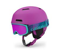 Giro Crue Combo Pack Toddler Ski Helmet - Snowboarding Helmet with Matching Goggles for Kids Boys & Girls Matte Berry XS 48.5-52cm