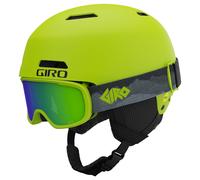 Giro Crue Kids Snow Helmet Goggle Combo Matte Ano Lime XS (48.5-52cm)