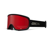Giro Cruz Snow Goggles Ski Snowboard Goggles Unisize Ski Goggles with EXV Wide Vision, Anti-Fog, OTG Suitable for Glasses Wearers, Helmet Compatible - Colour: Stacked Black/Stone Lenses Amber Scarlet