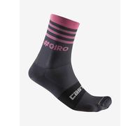 Giro d'Italia 2024 Stripe 13 cm Socks Dark Grey Pink - XXL