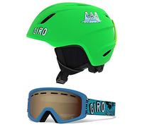 Giro GIRRJ Launch Snow Helmet/goggles Combo Pack - Matte Bright Green Tagazoo, S 52-55.5cm