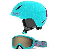 Giro GIRRJ Launch Snow Helmet/goggles Combo Pack - Matte Glacier Rock, XS 48.5-52cm