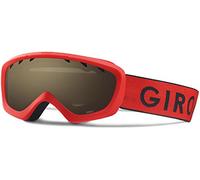 Giro GIRRJ Women Chico Youth Snow Goggles - Red/Black Zoom - Amber Rose Lens, Small Frame