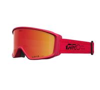 Giro Index 2.0 Stacked - Vivid Goggles For Skiers & Snowboarders, Over-The-Glasses Comfort, Vivid Technology By Zeiss, Fog-Free Vision, Red/Ember, Size: OS