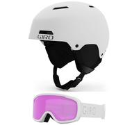Giro Ledge MIPS Asian Fit Snow Helmet Goggle Combo - (Combo) Matte White - White Core Light - Size Small