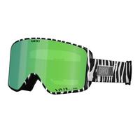 Giro Method Ski Goggles - Snowboard Goggles for Men Women & Youth - Black & White Animal Strap w/VIVID Emerald/VIVID Infrared Lenses