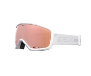 Giro Millie Goggle Snow Goggles Ski Snowboard Goggles One Size | VIVID ZEISS Lens, EXV Wide Vision, Anti-Fog, OTG Suitable, Helmet Compatible, Colour: Rails White - Lenses: Rose Gold