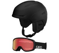 Giro Neo MIPS Asian Fit Combo Pack Ski Helmet - Snowboarding Helmet with Matching Goggles Matte Black/Black Wordmark S (52-55.5CM)