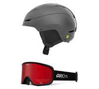 Giro Ratio MIPS Snow Helmet/Goggle Combo - (Combo) Matte Titanium - Black Stacked - Size Large