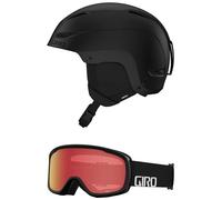 Giro Ratio Snow Helmet/Goggle Combo - (Combo) Matte Black - Black Wordmark - Size Small