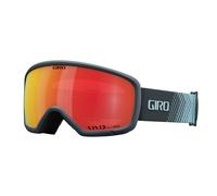 Giro Ringo Ski Goggles - Snowboard Goggles for Men Women and Youth - Dark Shark Streaker Strap with Vivid Ember Lens