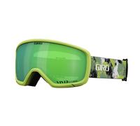 Giro Ringo Ski Goggles - Snowboard Goggles for Men Women and Youth - Green Cloud Strap with Vivid Emerald Lens
