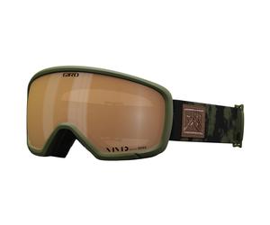 Giro Ringo Ski Goggles - Snowboard Goggles for Men Women & Youth - Trail Green Cloud Dust Strap with VIVID Petrol Lens