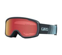 Giro Roam Ski Goggles - Snowboard Goggles for Men Women and Youth - Dark Shark Light Streaker Strap with Amber Scarlet/Yelow Lenses