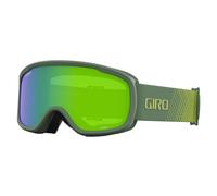 Giro Roam Ski Goggles - Snowboard Goggles for Men Women and Youth - Green Streaker Strap with Loden Green/Yellow Lenses