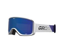 Giro Sagen Angles Goggle With Cylindrical Lens System & EXV Viewport, Ultra-Lux Triple-Layer Foam For Resort & Park Enthusiasts, Color: White/Grey Cobalt, Size: OS