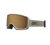 Giro Sagen Stacked Goggle With Cylindrical Lens System & EXV Viewport, Ultra-Lux Triple-Layer Foam For Resort & Park Enthusiasts, Color: Tan With Gold Accent, Size: OS