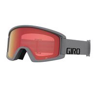 Giro Semi Asian Fit Ski Goggles - Snowboard Goggles for Men Women & Youth - Grey Wordmark Strap w/Amber Scarlet/Yellow Lenses