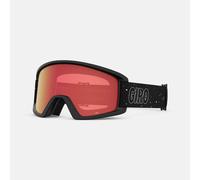 Giro Semi Ski Goggles - Snowboard Goggles for Men Women & Youth - Black Mica Strap with Amber Scarlet/Yellow Lenses