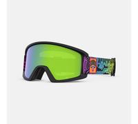 Giro Semi Ski Goggles - Snowboard Goggles for Men Women & Youth - Black Split Fountain Mountain Strap with Loden Green/Yellow Lenses
