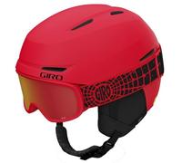 Giro Spur Combo Pack Toddler Ski Helmet - Snowboarding Helmet with Matching Goggles for Kids, Boys, and Girls - Matte Bright Red S (52-55.5cm)