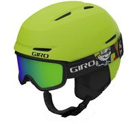 Giro Spur Combo Pack Toddler Ski Helmet - Snowboarding Helmet with Matching Goggles for Kids Boys and Girls - Ano Lime XS (48.5-52cm)