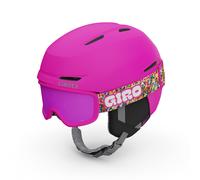 Giro Spur Combo Pack Toddler Ski Helmet - Snowboarding Helmet with Matching Goggles for Kids Boys and Girls - Matte Bright Pink XS 48.5-52cm