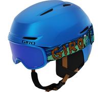 Giro Spur Combo Pack Toddler Ski Helmet - Snowboarding Helmet with Matching Goggles for Kids Boys and Girls - Blue Shreddy Yeti XS 48.5-52cm