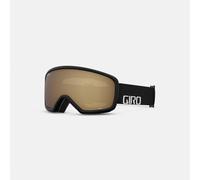 Giro Stomp Kids Ski Goggles - Snowboard Goggles for Youth Boys & Girls - Black Wordmark Strap with Amber Rose Lens
