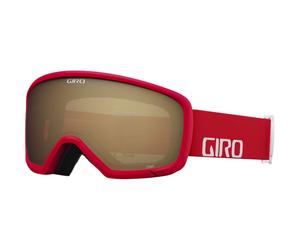 Giro Stomp Kids Ski Goggles - Snowboard Goggles for Youth Boys & Girls - Red & White Wordmark Strap with AR40 Lens
