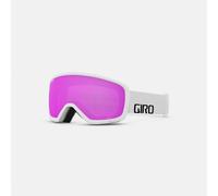 Giro Stomp Kids Ski Goggles - Snowboard Goggles for Youth Boys & Girls - White Wordmark Strap with Amber Pink Lens