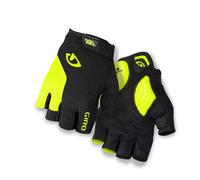 (M, Black / Highlight Yellow) Giro Strade Dure Supergel Road Cycling Mitt
