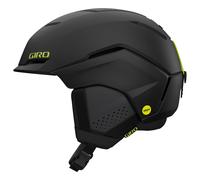 Giro Tenet MIPS Ski Helmet - Snowboard Helmet for Men, Women & Youth - Matte Black/Ano Green- M (55.5-59cm)