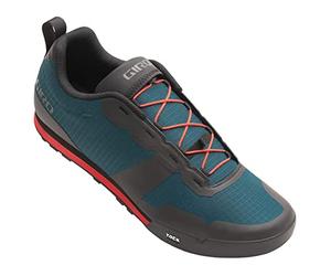 Giro Tracker Fastlace MTB Cycling Shoe with Single-pull Fastlace System - Black/Red - 40