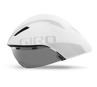 Giro Unisex Adult Aerohead MIPS Aero/tri Helmet - White/Silver, M 55-59cm