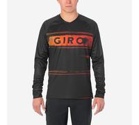 Giro Unisex's Men's Long Sleeve Roust Jersey Ls, Black/Red Hypnotic, M