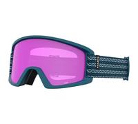 Giro Womens Dylan Snow Goggles, Harbor Blue Sequence with Amber Pink/Yellow Lens