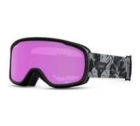 Giro Womens Moxie Ski/Snow Goggles - Black & Grey Botanical LX - Amber Pink/Yellow Lens