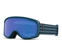 Giro Womens Moxie Ski/Snow Goggles - Harbor Blue Sequence - Grey Cobalt/Yellow Lens