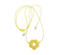 Girocollo con Fiore in Argento Sterling 925 per Donne e Ragazze, Collana con ciondoli Pendente Cavo con Pendente colorato Regolabile, Donna