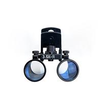 Giroflee 2.5X/3.5X Binocular Loupes Surgical Glasses Magnifier Clip on Style Interpupillary Distance Adjustable Portable Type DY-109/DY-110 (3.5X)