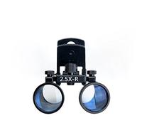 Giroflee 2.5X/3.5X Binocular Loupes Surgical Glasses Magnifier Clip on Style Interpupillary Distance Adjustable Portable Type DY-109/DY-110 (2.5X)
