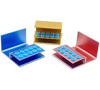 Giroflee 3pcs 10 Holes Burs Holder Block Case with Silicone Autoclavable Burs Holder