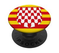 GIRONA SPAIN FLAG CATALONIA PopSockets Adhesive PopGrip