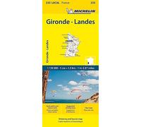 Gironde, Landes - Michelin Local Map 335: Straßen- und Tourismuskarte 1:150.000; Auflage 2023