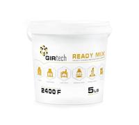 GIRtech Refractory Cement Mortar 2400 Degree High Temp Heat Resistant Liquid Mix for Repairing & Masonry, Fire Brick Lining Fire Pit, Fireplace, Kiln, Furnace, Forge