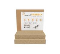 GIRtech USM-2 Heavy Duty Firebricks 2-Pack Fireclay, Chamotte 3000F US Stove 9" x 4-1/2" x 1-1/4" Insulating, Replacement Fire Bricks for Fireplaces, Wood Stoves, Pizza Ovens, Steel Furnaces, Forge