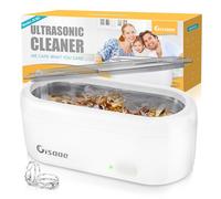 Gisaae Ultrasonic Cleaner, 47000Hz Jewellery Cleaner 360ML for Necklace Ring Glasses Jewelry Glasses Watch Coins Retainer